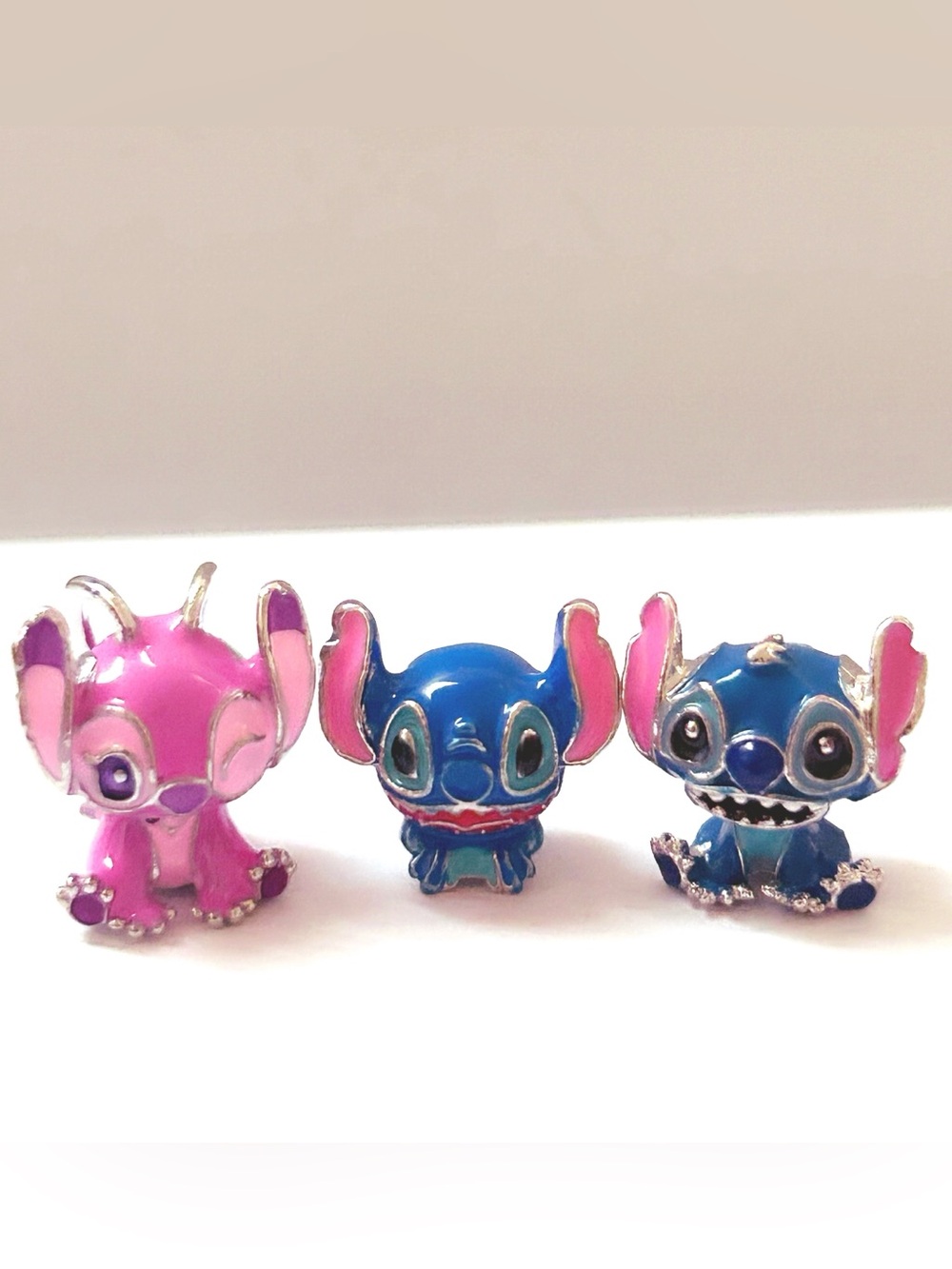 Silver Sanrio Disney Stitch Angel Charm - Picture 6 of 6